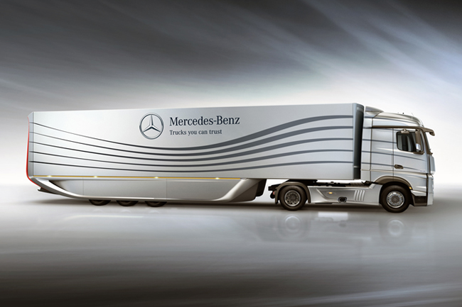 Mercedes создал экономичный «аэротрейлер»
